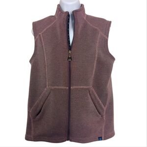 Irideon Riding Wear Mauve Zip Up Vest Size Medium